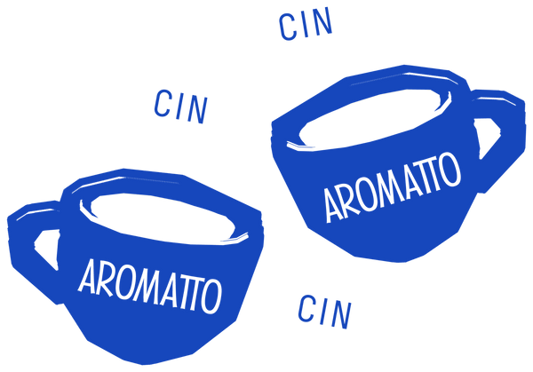 Illustrated Aromatto espresso cups